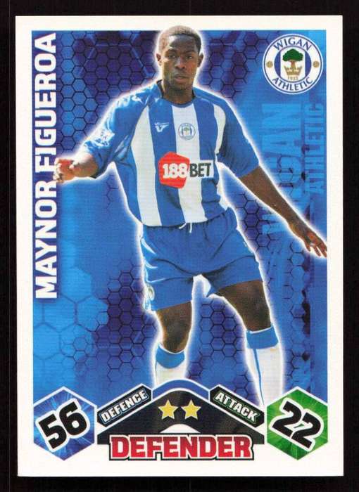 Topps Match Attax PL 2009/2010 - Wigan Athletic - Maynor Figueroa