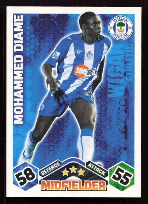Topps Match Attax PL 2009/2010 - Wigan Athletic - Mohammed Diame