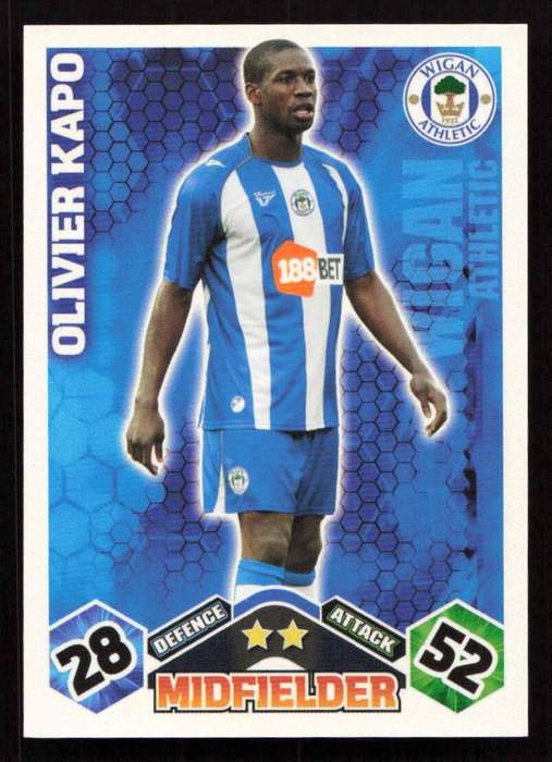 Topps Match Attax PL 2009/2010 - Wigan Athletic - Olivier Kapo
