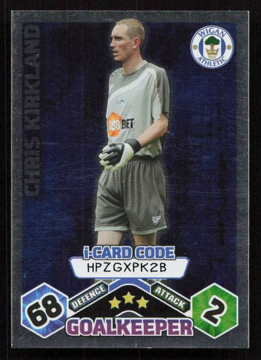 Topps Match Attax PL 2009/2010 - Wigan Athletic - Chris Kirkland