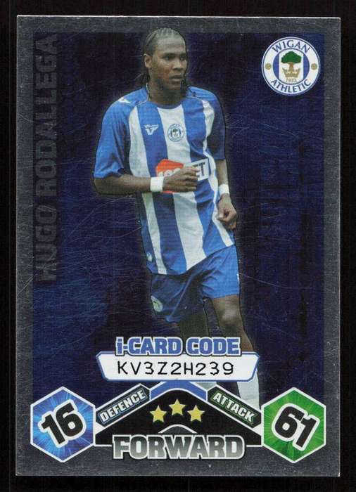 Topps Match Attax PL 2009/2010 - Wigan Athletic - Hugo Rodallega