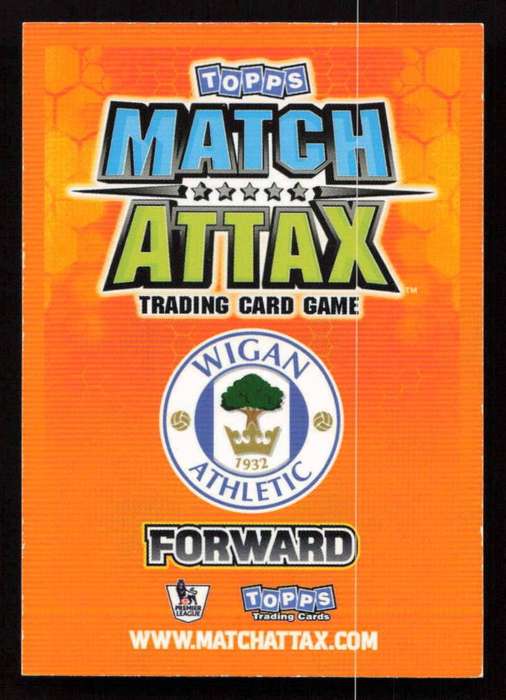 Topps Match Attax PL 2009/2010 - Wigan Athletic - Hugo Rodallega