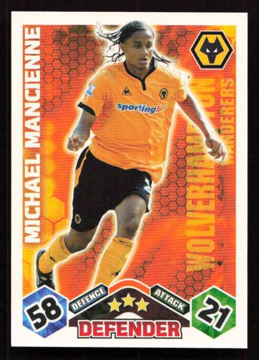 Topps Match Attax PL 2009/2010 - Wolverhampton Wanderers - Michael Mancienne