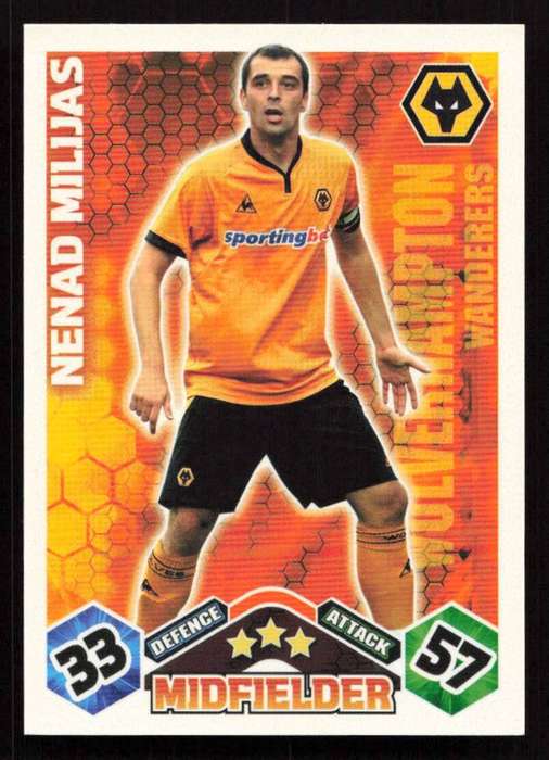 Topps Match Attax PL 2009/2010 - Wolverhampton Wanderers - Nenad Milijas