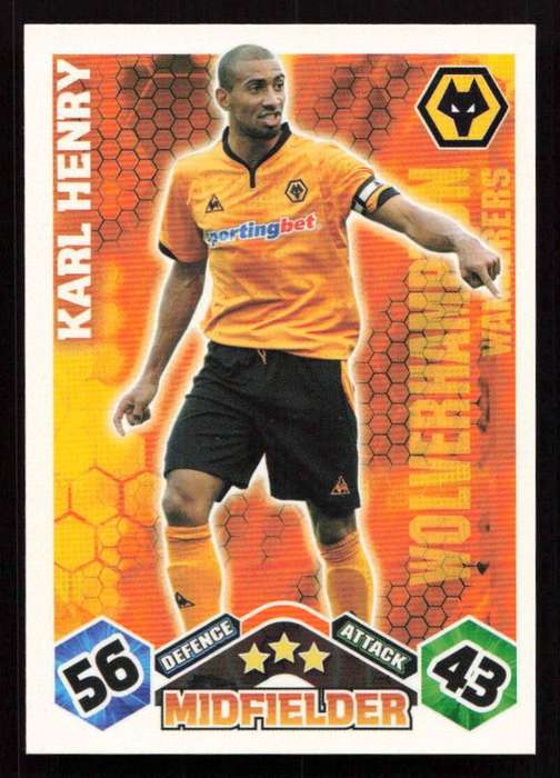 Topps Match Attax PL 2009/2010 - Wolverhampton Wanderers - Karl Henry
