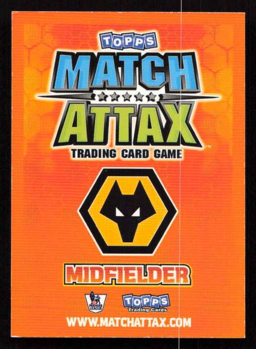 Topps Match Attax PL 2009/2010 - Wolverhampton Wanderers - Matt Jarvis