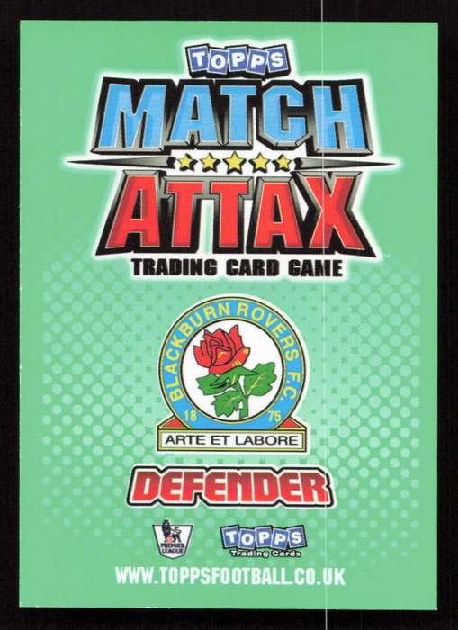 Topps Match Attax PL 2010/2011 - Blackburn Rovers - Gael Givet