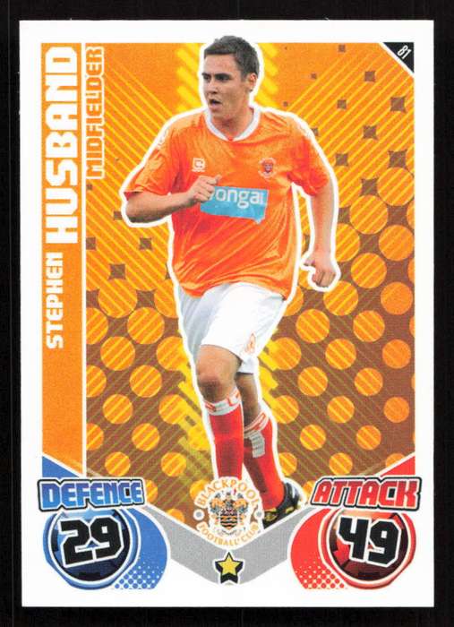Topps Match Attax PL 2010/2011 - Blackpool - Stephen Husband