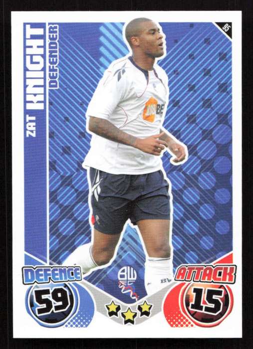 Topps Match Attax PL 2010/2011 - Bolton Wanderers - Zat Knight