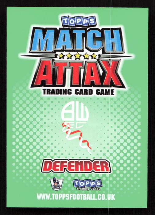 Topps Match Attax PL 2010/2011 - Bolton Wanderers - Zat Knight