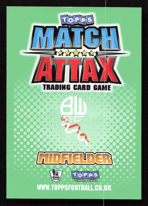 Topps Match Attax PL 2010/2011 - Bolton Wanderers - Fabrice Muamba