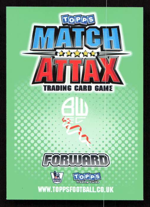 Topps Match Attax PL 2010/2011 - Bolton Wanderers - Johan Elmander