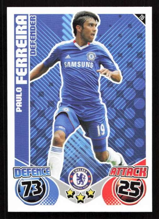 Topps Match Attax PL 2010/2011 - Chelsea - Paulo Ferreira