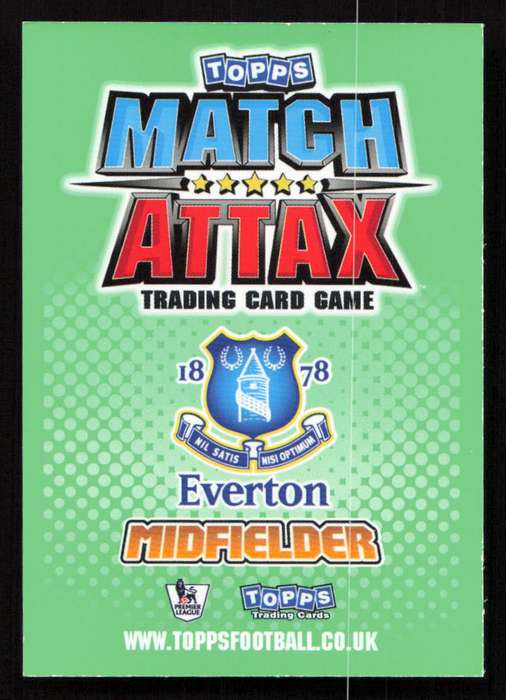 Topps Match Attax PL 2010/2011 - Everton - Jack Rodwell