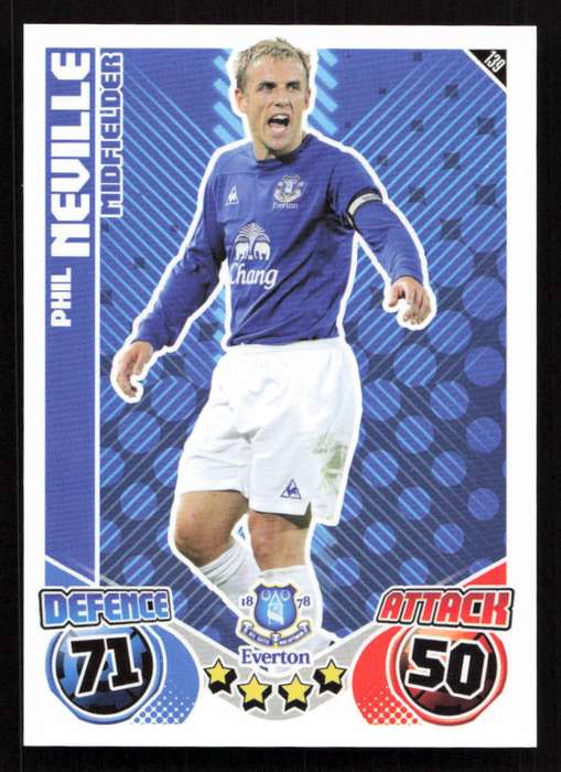 Topps Match Attax PL 2010/2011 - Everton - Phil Neville