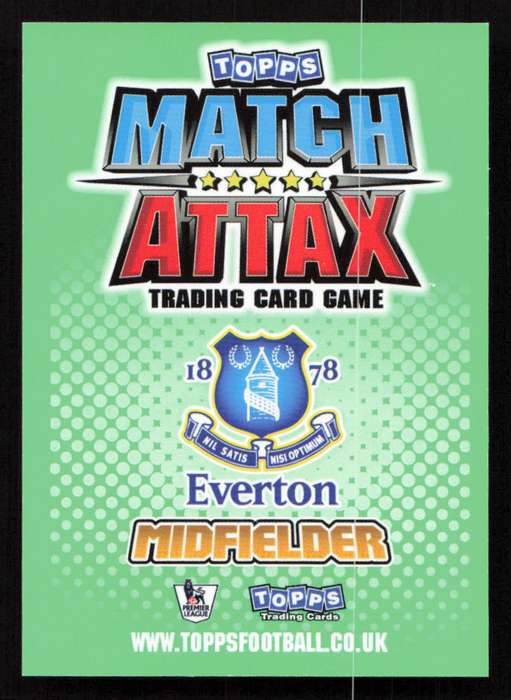 Topps Match Attax PL 2010/2011 - Everton - Phil Neville