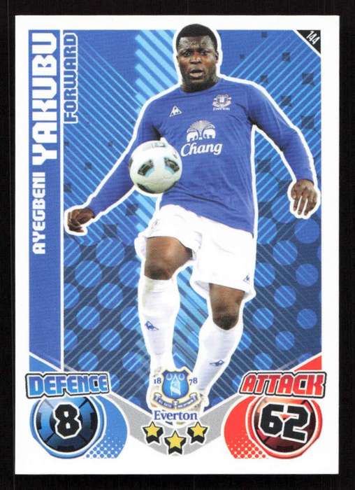 Topps Match Attax PL 2010/2011 - Everton -  Ayegbeni Yakubu