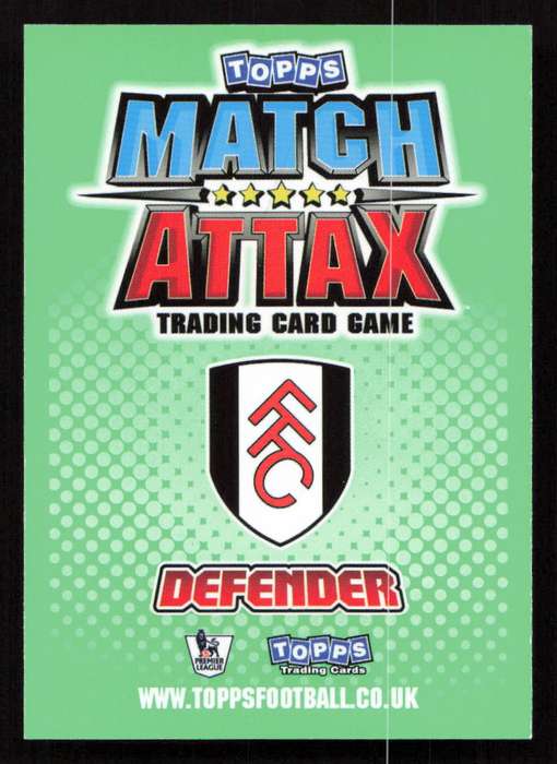 Topps Match Attax PL 2010/2011 - Fulham - Aaron Hughes
