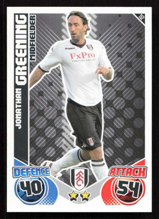 Topps Match Attax PL 2010/2011 - Fulham -  Jonathan Greening