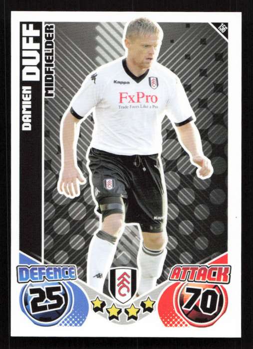 Topps Match Attax PL 2010/2011 - Fulham - Damien Duff