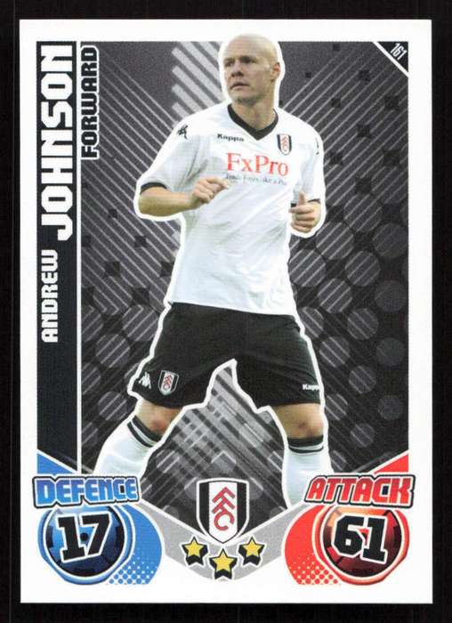 Topps Match Attax PL 2010/2011 - Fulham - Andrew Johnson