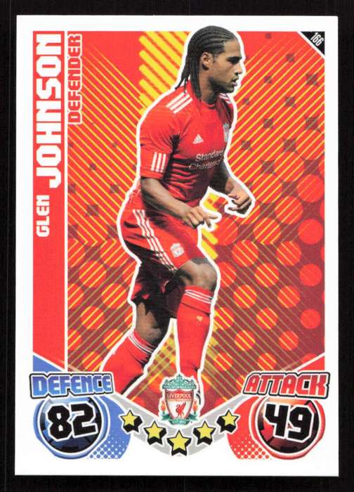 Topps Match Attax PL 2010/2011 - Liverpool - Glen Johnson