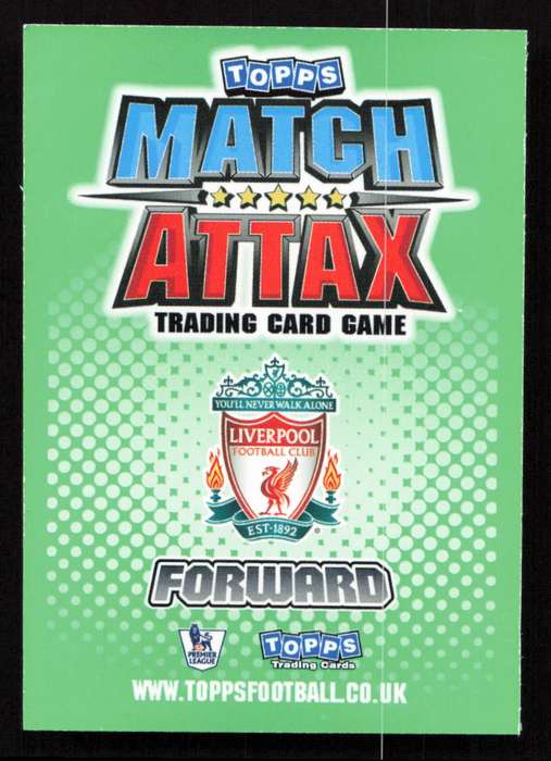 Topps Match Attax PL 2010/2011 - Liverpool - Milan Jovanovic