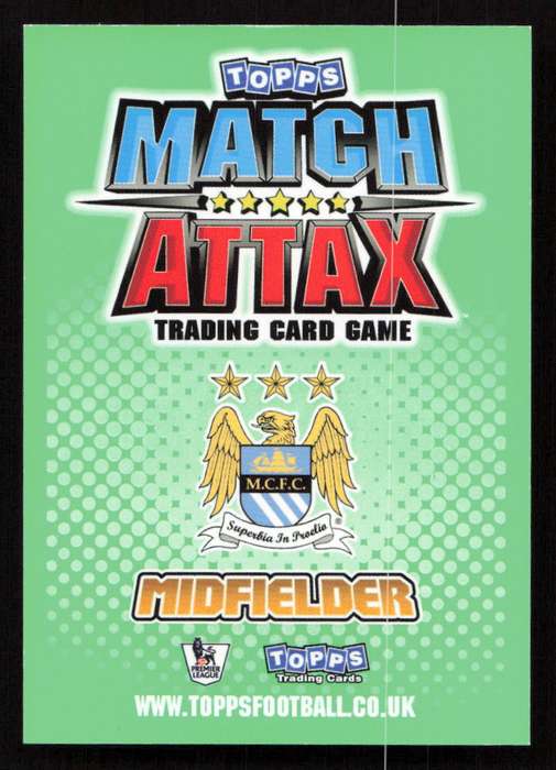 Topps Match Attax PL 2010/2011 - Manchester City - Gareth Barry