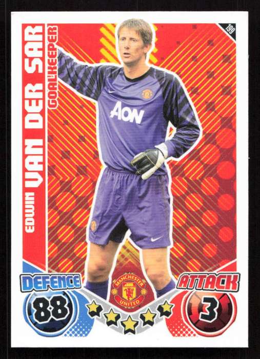 Topps Match Attax PL 2010/2011 - Manchester United - Edwin Van Der Sar