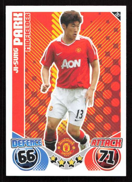 Topps Match Attax PL 2010/2011 - Manchester United - Ji-Sung Park
