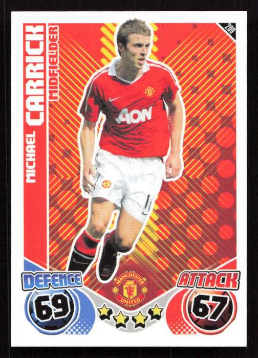 Topps Match Attax PL 2010/2011 - Manchester United - Michael Carrick