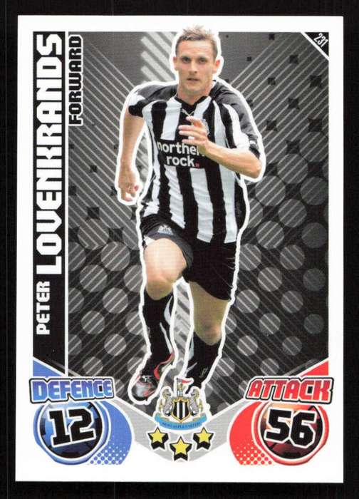 Topps Match Attax PL 2010/2011 - Newcastle United - Peter Lovenkrands