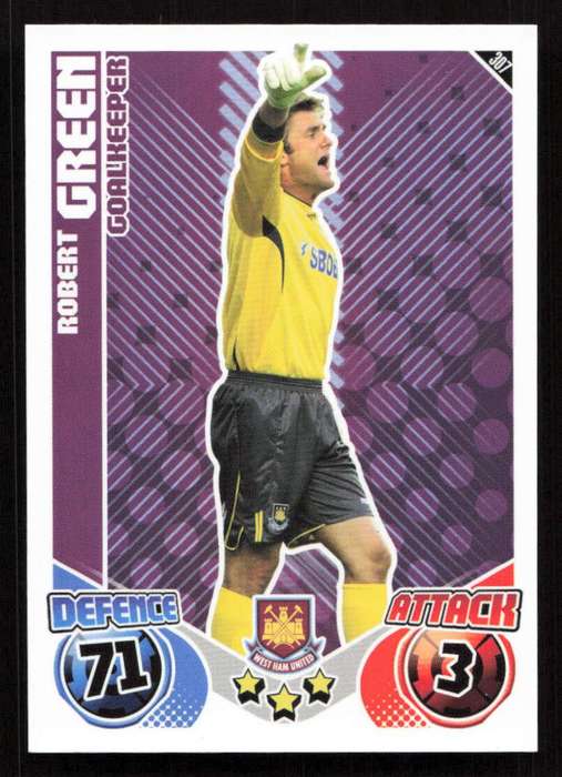 Topps Match Attax PL 2010/2011 - West Ham United - Robert Green
