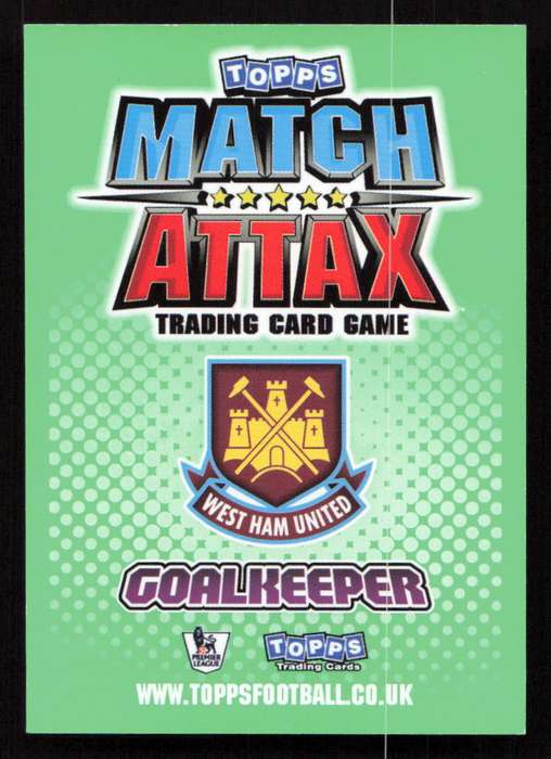 Topps Match Attax PL 2010/2011 - West Ham United - Robert Green
