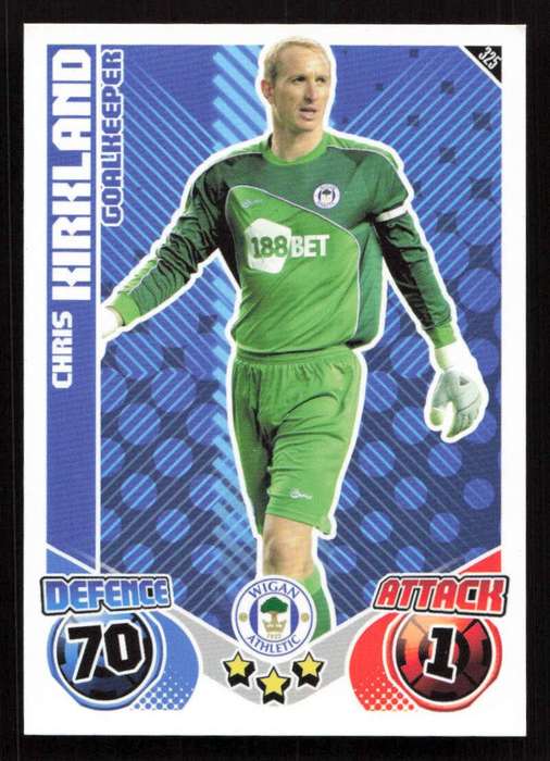 Topps Match Attax PL 2010/2011 - Wigan Athletic - Chris Kirkland