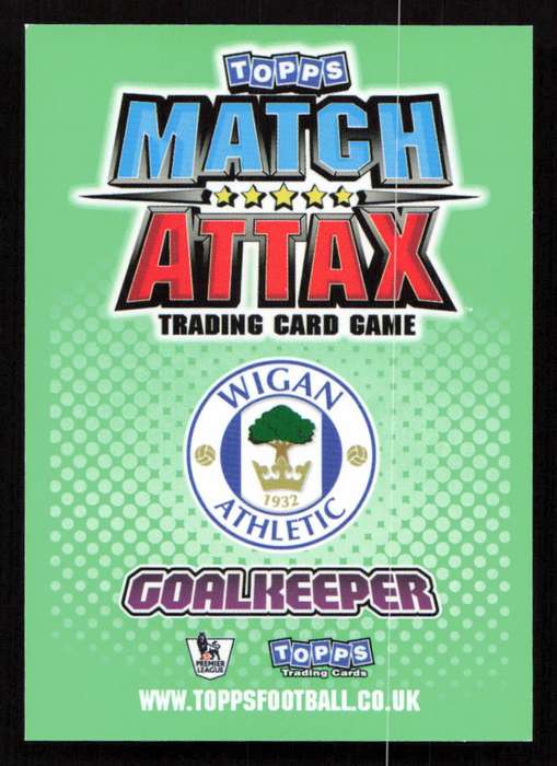 Topps Match Attax PL 2010/2011 - Wigan Athletic - Chris Kirkland