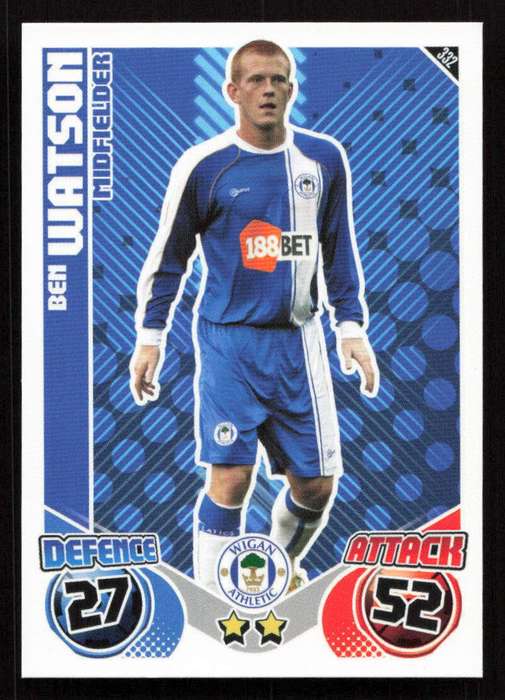 Topps Match Attax PL 2010/2011 - Wigan Athletic - Ben Watson