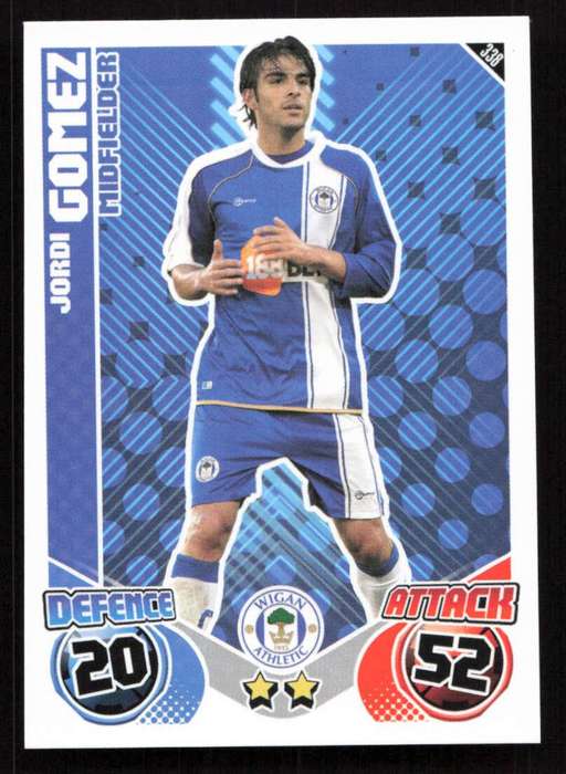 Topps Match Attax PL 2010/2011 - Wigan Athletic - Jordi Gomez