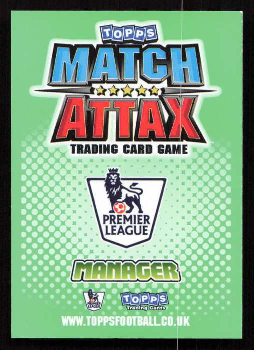 Topps Match Attax PL 2010/2011 - Managers - Alex McLeish
