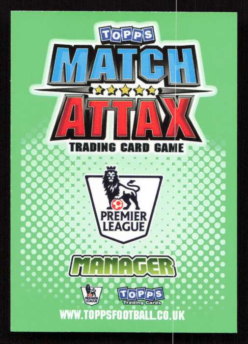 Topps Match Attax PL 2010/2011 - Managers - Roy Hodgson