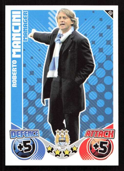 Topps Match Attax PL 2010/2011 - Managers - Roberto Mancini