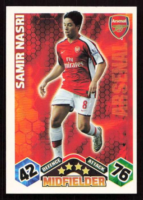 Topps Match Attax PL 2009/2010 Arsenal - Samir Nasri