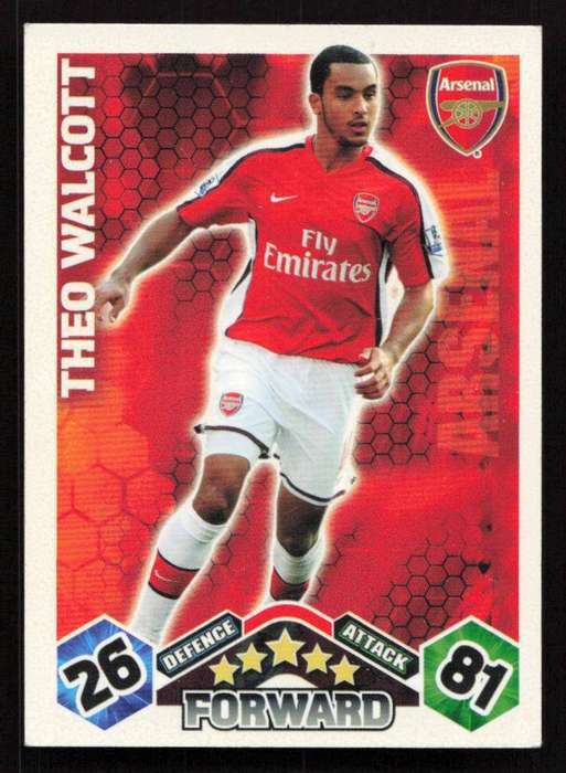 Topps Match Attax PL 2009/2010 Arsenal - Theo Walcott