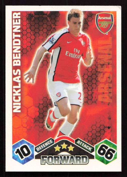 Topps Match Attax PL 2009/2010 Arsenal - Nicklas Bendtner