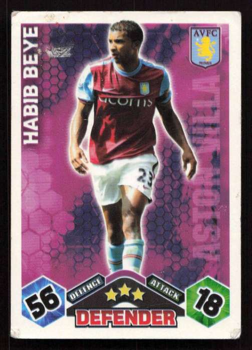 Topps Match Attax PL 2009/2010 Aston Villa - Habib Beye