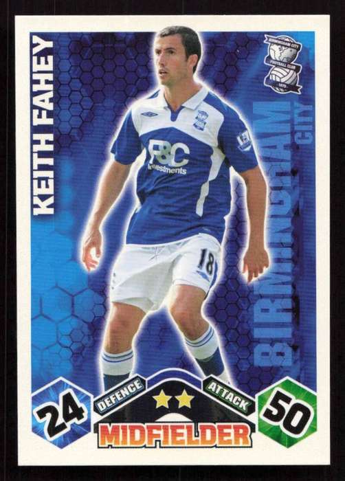 Topps Match Attax PL 2009/2010 Birmingham City - Keith Fahey