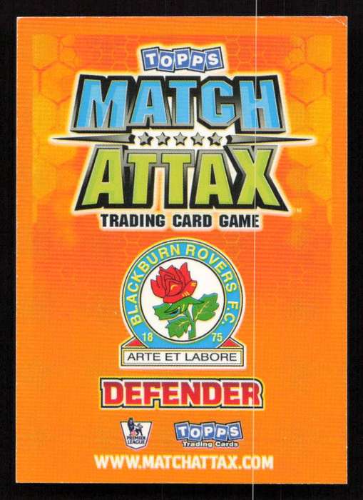 Topps Match Attax PL 2009/2010 Blackburn Rovers - Gael Givet