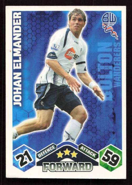 Topps Match Attax PL 2009/2010 Bolton Wanderers - Johan Elmander