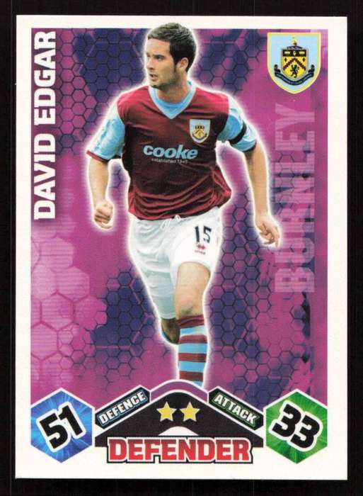 Topps Match Attax PL 2009/2010 Burnley - David Edgar