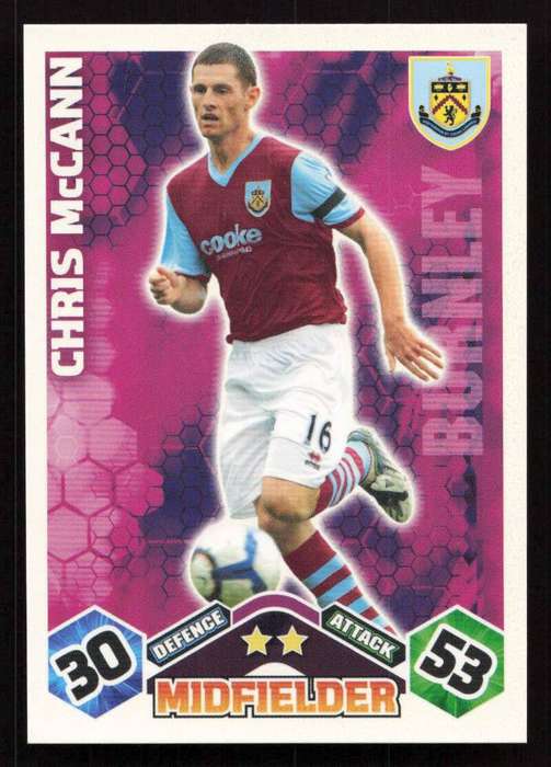 Topps Match Attax PL 2009/2010 Burnley - Chris McCann